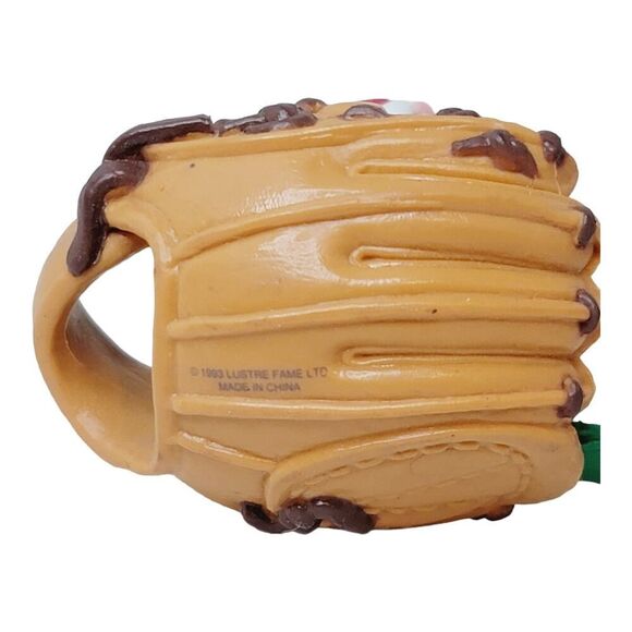 Vintage Rare 1997 Lustre Fame Mouse Playing Baseball Christmas Ornament - Picture 6 of 8